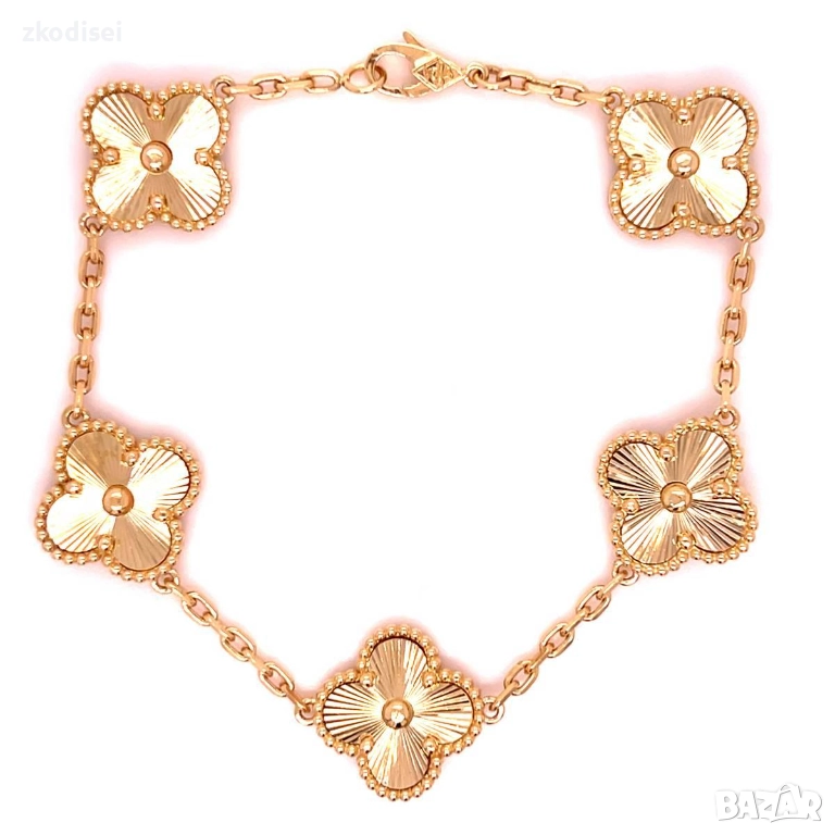 Златна дамска гривна Van Cleef 12,78гр. 18,0см. 14кр. проба:585 модел:34590-1, снимка 1