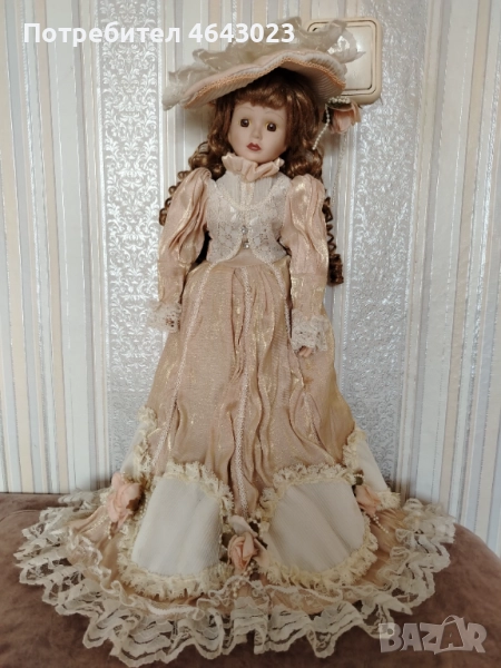 Продавам порцеланова кукла – Викториански стил, колекционерска рядкост , снимка 1