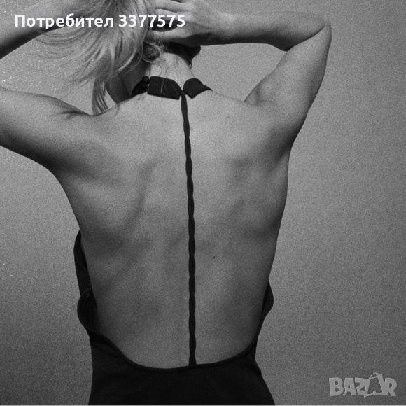 Zara черна къса рокля с гол гръб, снимка 1