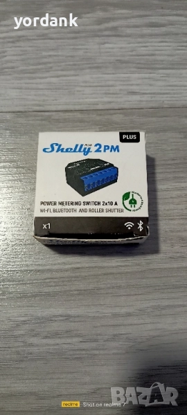 Shelly Plus 2PM двуканално WiFi реле с мониторинг и управление на щори, снимка 1