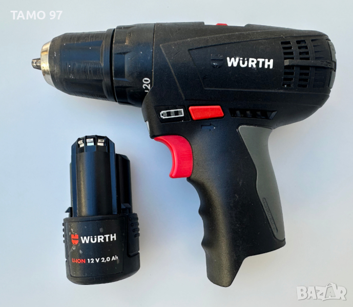 Wurth BS 12-A - Акумулаторен винтоверт 12V 2.0Ah, снимка 1