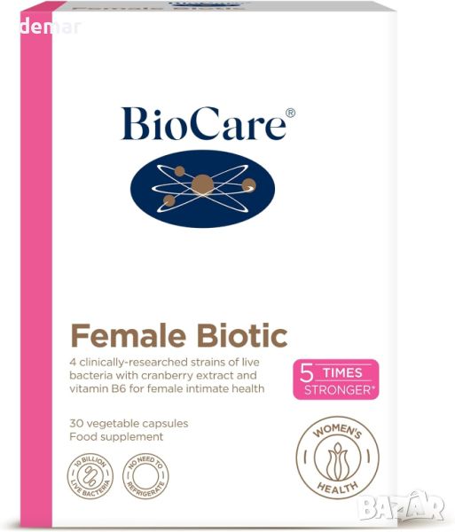  BioCare Добавка за женско интимно здраве, пикочните пътища и хормонален баланс - 30 капсули, снимка 1