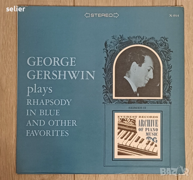 George Gershwin – Plays Rhapsody In Blue And Other Favorites Издание 🇺🇸 USA 1975г Състояние на вин, снимка 1