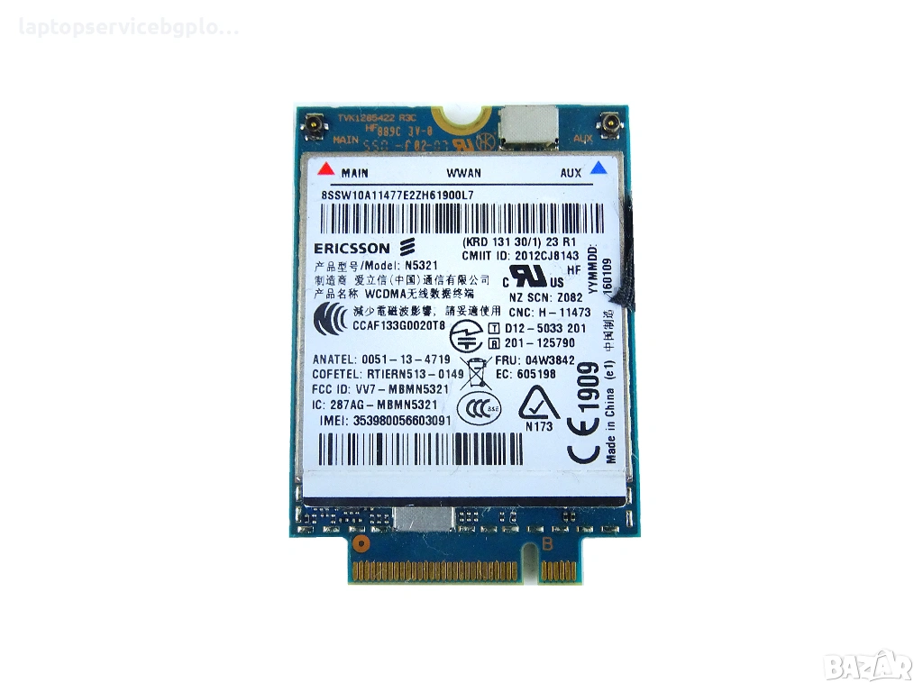 Ericsson N5321 N5321gw WWAN Modul за Lenovo Thinkpad T440 S540 W540 X230s X240s T431s 04W3842 04W382, снимка 1