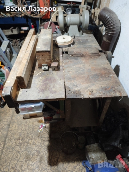 Настолен циркуляр и абрихт трифазен, снимка 1