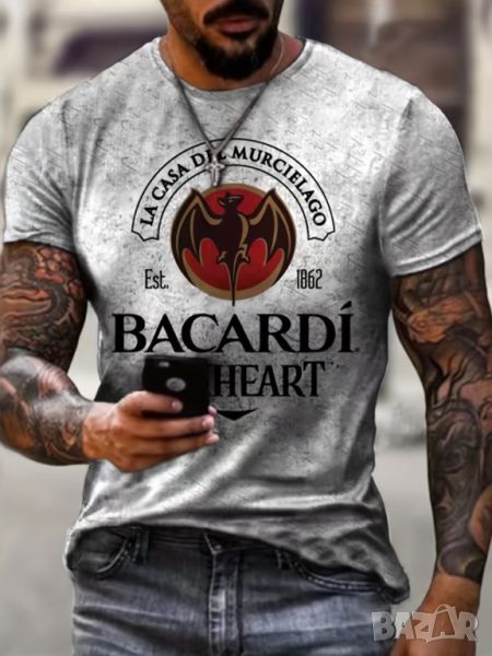 Мъжка тениска с графика на BACARDI , снимка 1