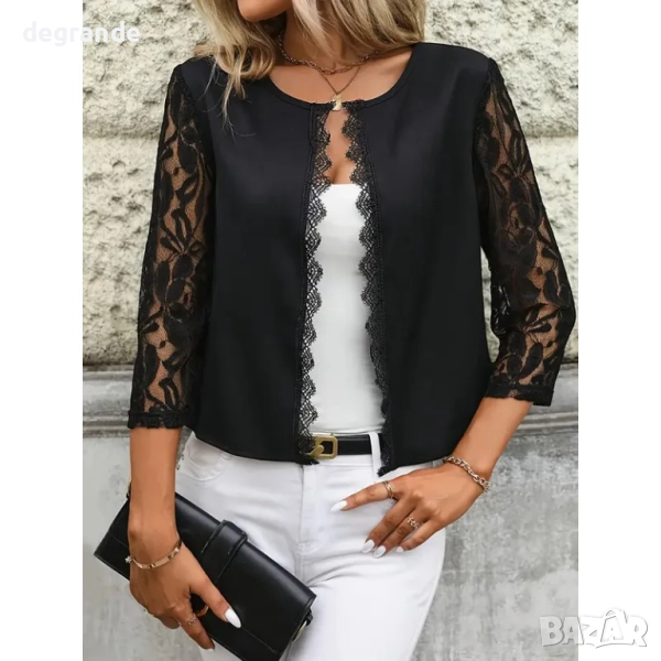 Черен елегантен жакет , снимка 1