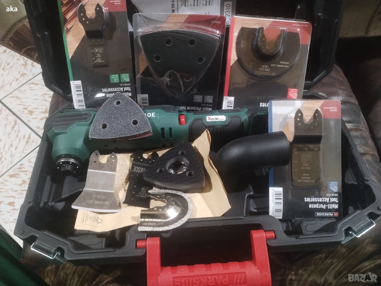 Многофункционален инструмент с аксесоари+4 допълнителни PARKSIDE® гаранция 2 г.., снимка 1