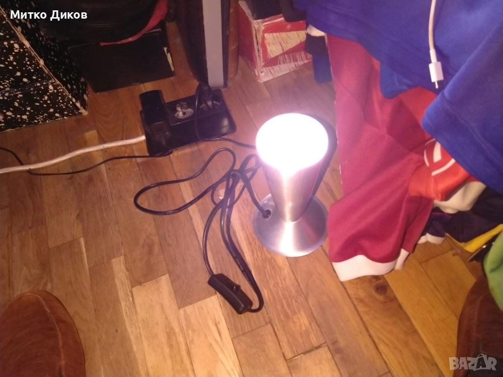 НАСТОЛНА АЛУМИНИЕВА ЛАМПА-Н-17см Х11 см Rabalux нова, снимка 1