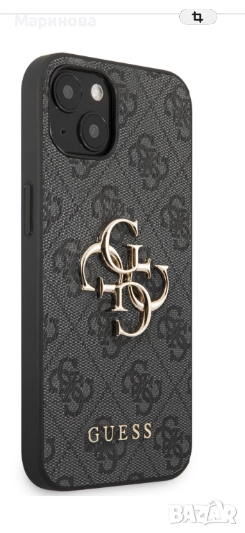 Калъф Guess за Apple iPhone 13 Pro Max Metal Logo Case, снимка 1