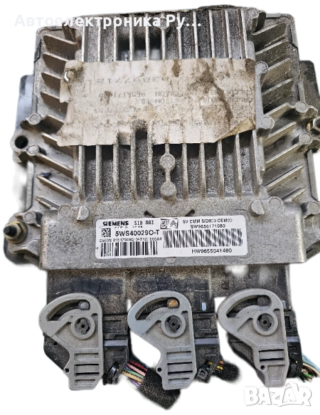 компютър PEUGEOT 307 2.0 HDI SIEMENS ,5WS40029O-T, 5WS40029OT, SW 9656171080, HW 9655041480, SID803 , снимка 1