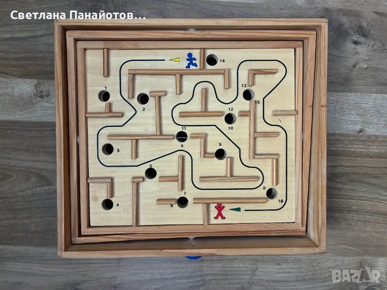 Голям двоен дървен лабиринт., снимка 1