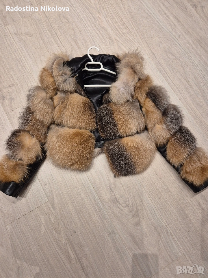 Палто от сребърна лисица , снимка 1
