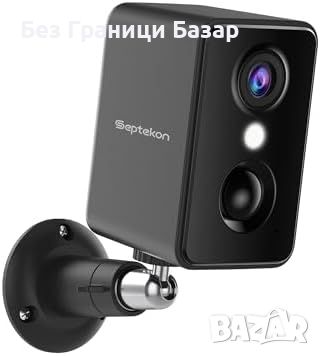Нова Безжична 2K Сигурност Камера с Двупосочно Аудио и Сирена, снимка 1