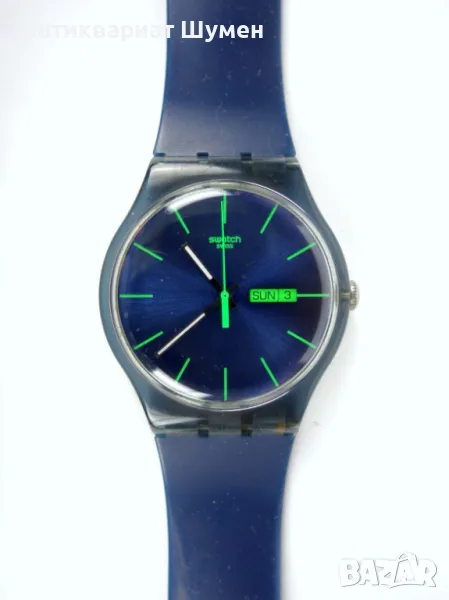 Швейцарски часовник Swatch SUON700 Blue Rebel / 41mm, снимка 1