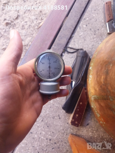 Винтидж Манометър , снимка 1