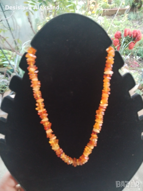 Колие с балтийски кехлибар, много изгодно , снимка 1