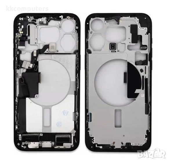 Среден борд за iPhone 15 Pro Max 6.7 / Сребърен / КЛАС A Баркод : 484059, снимка 1