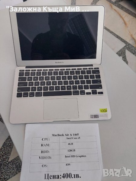 MacBook Air A1465 4GB 128GB Intel Core i5, снимка 1
