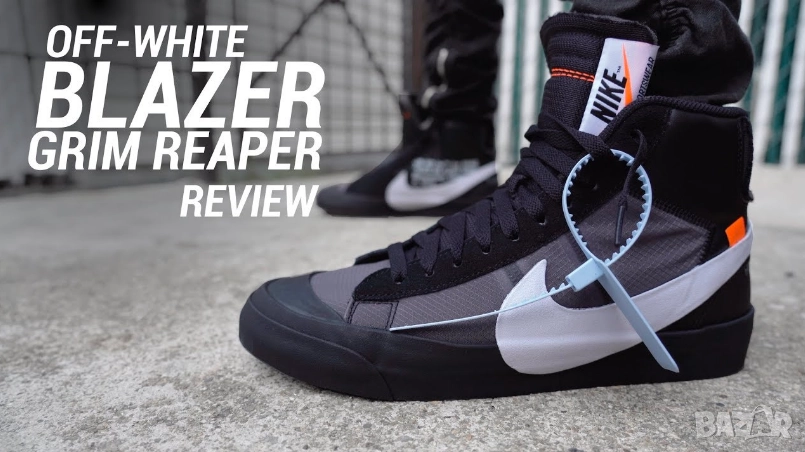 OFF-WHITE x NIKE Blazer Studio Mid 'Grim Reapers' номер 42 оригинални маратонки , снимка 1