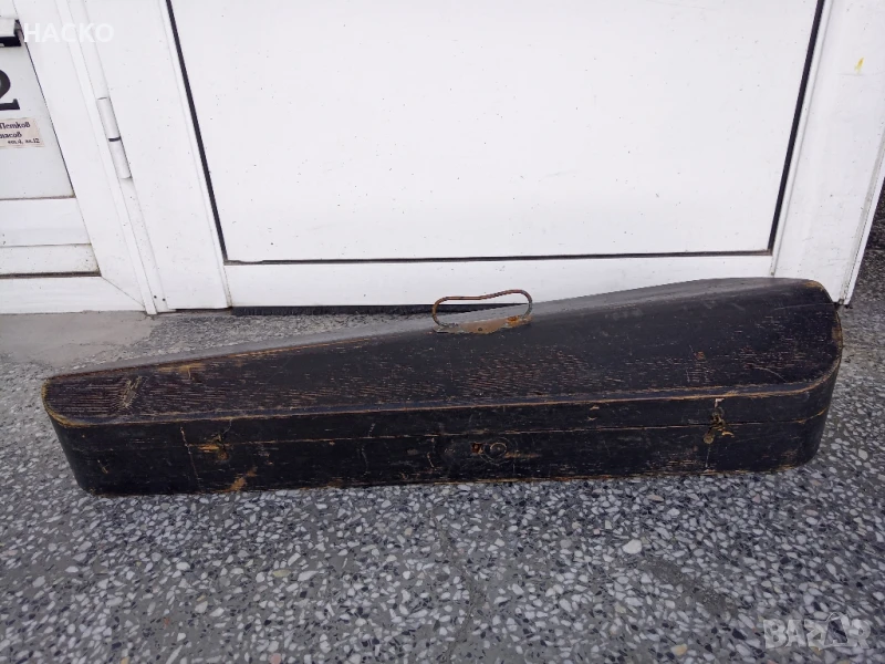 ЛЯТНА ЦЕНАСтар Дървен Куфар за Цигулка, снимка 1