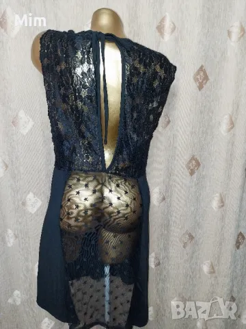 4XL Черна рокля/ нощница /за едра дама , снимка 5 - Рокли - 50307629