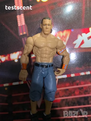 Екшън фигура WWE John Cena Джон Сина Mattel Basic Blue Cargo Orange Bands figure играчка, снимка 13 - Колекции - 49149996