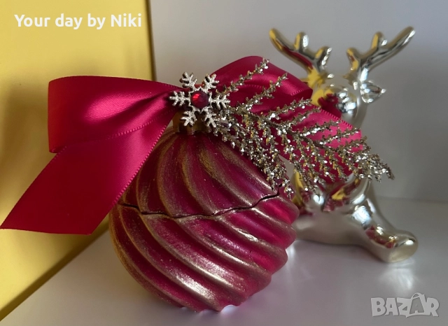 Коледна топка със свещичка, снимка 3 - Коледни подаръци - 52772483