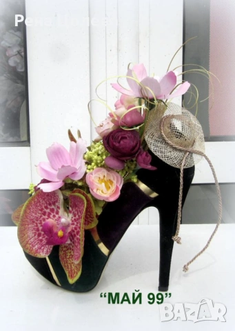 Обувка с цветя, снимка 4 - Подаръци за рожден ден - 54206316