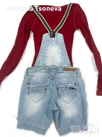 Дамски гащеризон с къси крачоли Only - размер XS (26), снимка 3 - Гащеризони - 53665824