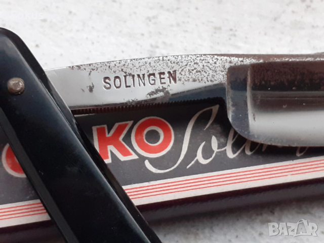 Топ - колекционерски бръснач Mannos Solingen, снимка 4 - Антикварни и старинни предмети - 53443754