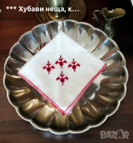 👌Красиви ръчно печатени кърпички -свадба-кръщне-празник-  💥 5 броя естествена коприна 💥, снимка 12 - Сватбени аксесоари - 22346987