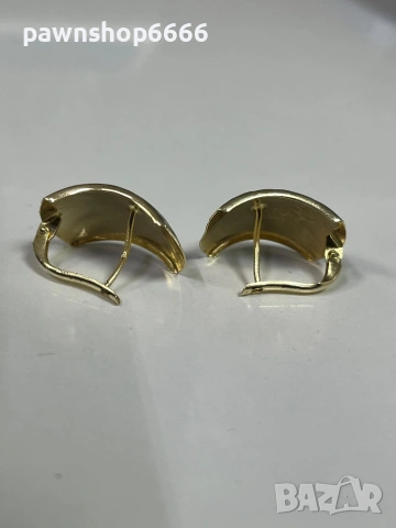 Златни обеци 14 карата, снимка 4 - Обеци - 53160908