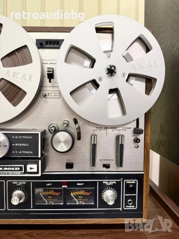 🔊Ретро ролков триглав магнетофон AKAI x-201D - магазинно състояние🔊, снимка 5 - Декове - 52730292