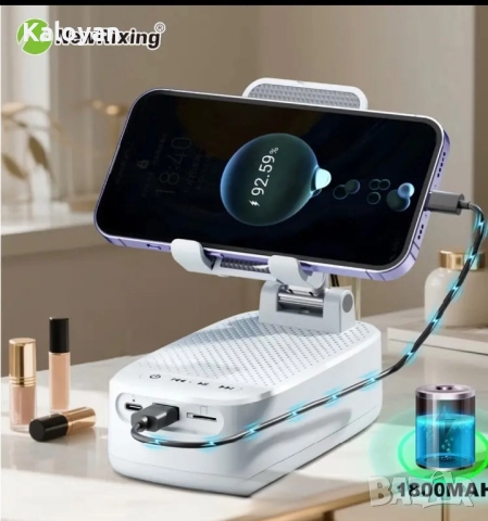 Поставка за телефон с безжична колонка, снимка 2 - Bluetooth тонколони - 52803742
