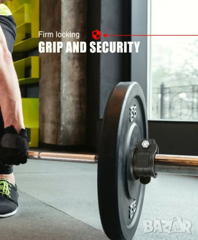 Нови качествени обезопасителни скоби/втулки за дъмбел/лост ф50, Регулируеми, снимка 5 - Фитнес уреди - 50587208