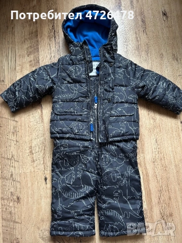 Бебешки зимен комплект(гащеризон и яке) Carter’s 18m