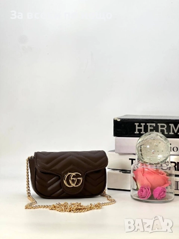 Gucci Дамска Чанта С Дълга Дръжка Синджир Гучи - Налични Различни Цветове Код SK219, снимка 8 - Чанти - 52593214