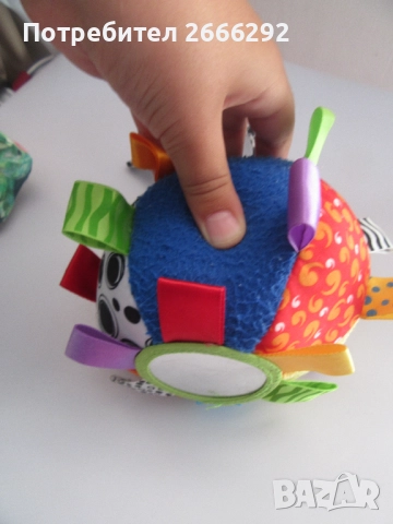 Playgro Звъняща мека топка с етикети, снимка 6 - Образователни игри - 51793950