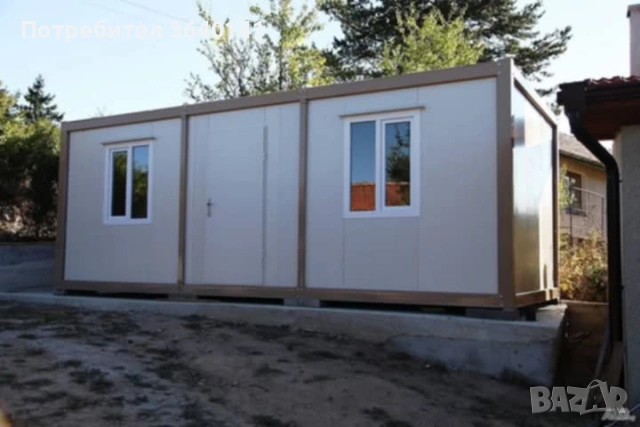Контейнер за живеене с размери 7 х 3 м и обща площ 21 м²