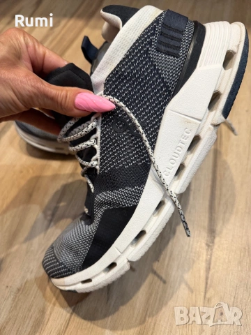 Оригинални маратонки On Running Cloudnova Black White ! 41, снимка 4 - Маратонки - 53760243