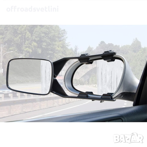 Огледало за каравана 150x110мм универсално помощно огледало за теглене, снимка 4 - Аксесоари и консумативи - 52472065