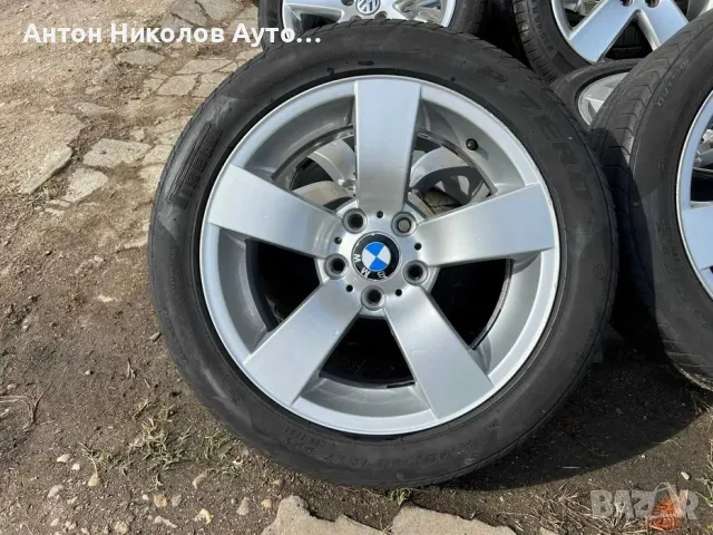 5х120 17 Джанти BMW E60 E90 БМВ 5x120 Оригинални на БМВ ET 20 J 8 Централен отвор 72.6Летни гуми 245, снимка 3 - Гуми и джанти - 48063453