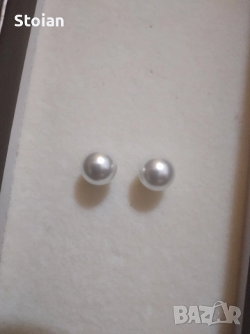 огърлица от перли +2 обици оригинални 140лв , снимка 4 - Колиета, медальони, синджири - 52104961