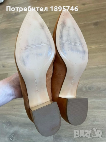 Обувки Stradivarius на ток от изкуствен велур, снимка 4 - Дамски обувки на ток - 52967148