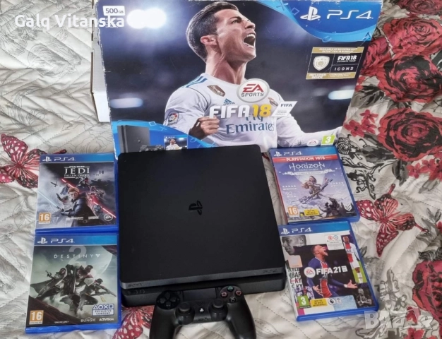 ps4 конзола в перфектно състояние, снимка 4 - PlayStation конзоли - 52497303