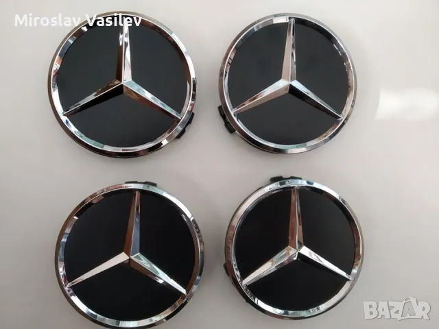 Капачки за джанти Мерцедес Mercedes 75 mm НОВИ!, снимка 8 - Аксесоари и консумативи - 46982143