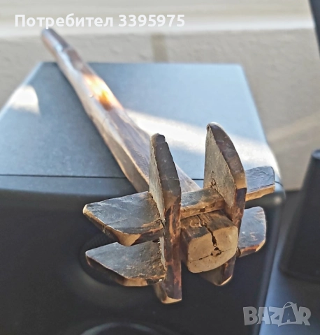 Дървена бъркалка за масло, 19 век, снимка 1