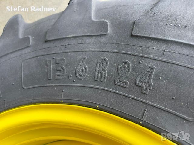 4 бр. гуми Michelin с джанти за редови обработки (13.6 Х 24 - 380/80-38)   (N01276), снимка 6 - Селскостопанска техника - 46102007