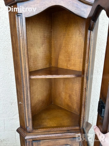 Ретро ъглова витрина  с шкаф, снимка 6 - Секции и витрини - 53958196